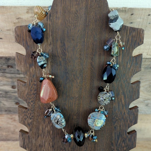 Natural Elements / Earth Elements Choker Necklace - Picture 1 of 10